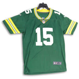 Mens Green Yellow Green Bay Packers Bart Starr #15 NFL Football Jersey Sz M