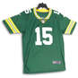 Mens Green Yellow Green Bay Packers Bart Starr #15 NFL Football Jersey Sz M image number 1