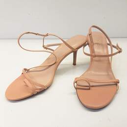 Raye Leather Strappy Sandal Peach 9