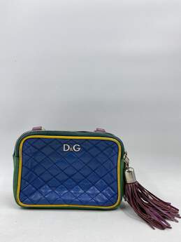 Authentic Dolce & Gabbana Multicolor Leather Handbag