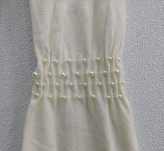 OST Pretty Pearl Ivory Sweater Women's sz S NWT image number 5