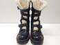 Coach Pebble Leather Tanker Moto Boots Black 5 image number 4
