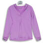 Womens Pink Raglan Sleeve Loose Fit Heatgear Pullover Hoodie Size Small image number 1