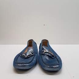 Cole Haan D40723 Blue Metallic Leather Horsebit Loafers Shoes Women's Size 6 B alternative image