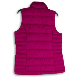 Womens Purple Sleeveless Mock Neck Full-Zip Puffer Vest Size M/T alternative image