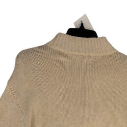 NWT Mens Beige Mock Neck Long Sleeve Knit Pullover Sweater Size XXL alternative image
