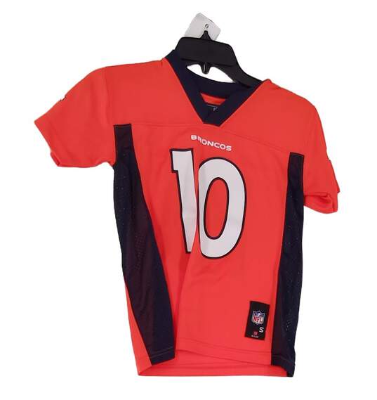 Kids Orange Emmanuel Sanders 10 Denver Broncos NFL Jersey Small (8) image number 1