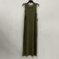 NWT Womens Green Animal Print Sleeveless Round Neck Maxi Dress Size Small image number 1