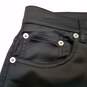 Womens Black Medium Wash High Rise Pockets Straight Leg Jeans Size Small image number 4