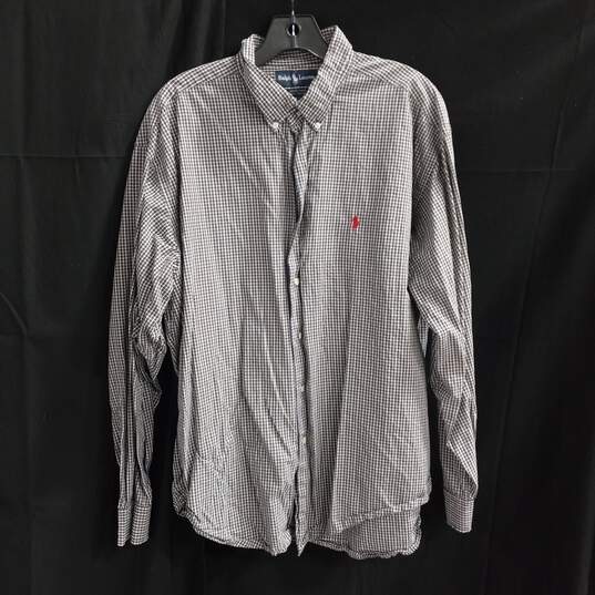Men's Ralph Lauren Marlowe Plaid Button-Up Size XL image number 1