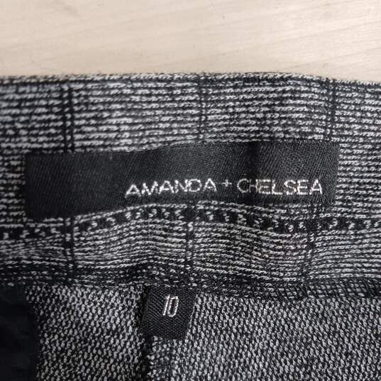 Amanda + Chelsea Gray And Black Comfort Waist Stretch Pants Size 10 NWT image number 3
