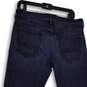 Mens Blue Denim Dark Wash 5-Pocket Design Straight Leg Jeans Size 33 image number 4