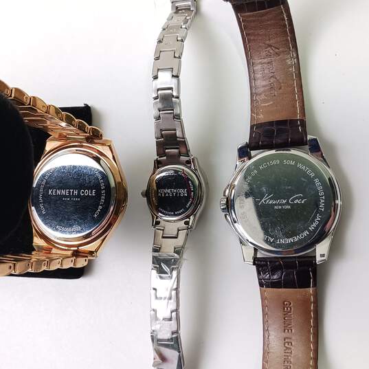 Lot of 3 Kenneth Cole Wristwatches image number 3