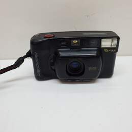 UNTESTED FUJI DL-155 TELE 35mm Camera Point & Shoot Fuji Camera Black
