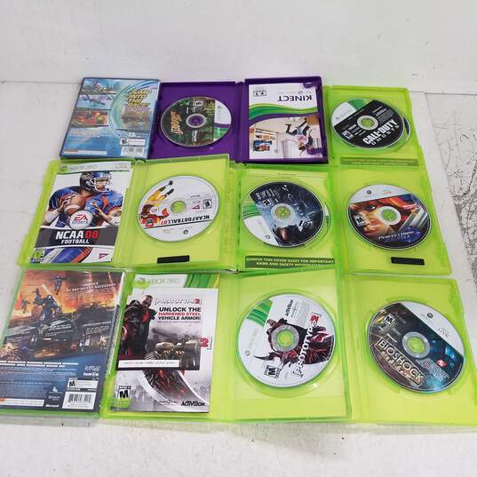 Lot of 9 Xbox 360 Video Games #4 image number 3