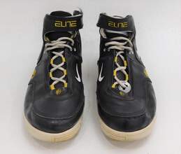 VTG NIKE Elite 360 Jermaine O'Neal Black Gold Men's Shoe Size 9