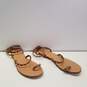Senso Cassie Tan Leather Studded Ankle Strap Sandals Shoes Women's Size 41 image number 3