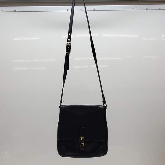 Vintage COACH Legacy Crossbody Handbag Black Leather image number 1
