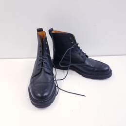 Cole Haan Leather Lug Sole Boots Black 9.5