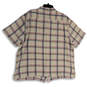 Mens Multicolor Plaid Original Fit Short Sleeve Button-Up Shirt Size 3XL image number 2
