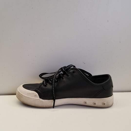 rag & bone Black Leather Lace Up Low Top Sneakers Women's Size 36 image number 2