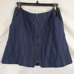 Top Shop Women's Blue Zip-up Skirt SZ 8 NWT alternative image