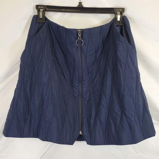 Top Shop Women's Blue Zip-up Skirt SZ 8 NWT image number 2