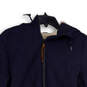 Womens Blue Long Sleeve Hooded Full-Zip Quilted Jacket Size Large image number 3