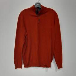 Forte Men's Red Cashmere Sweatshirt Size Medium