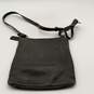 Coach Womens Gray Leather Inner Zipper Pocket Logo Charm Crossbody Bag image number 1