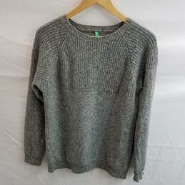 United Colors of Benetton Women's Gray Wool Sweater Size M