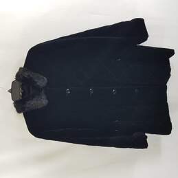 Jones New York Women Black Velvet Jacket L