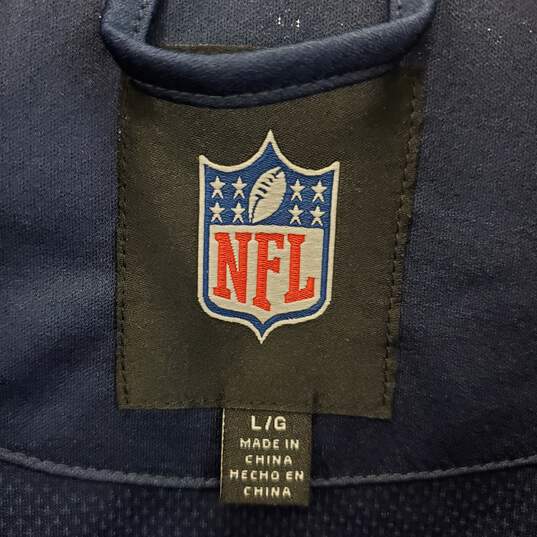 NFL Men Blue LA Rams Track Jacket L NWT image number 1