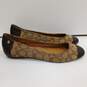 Coach Women's Brown Canvas Flats Size 8.5 image number 3