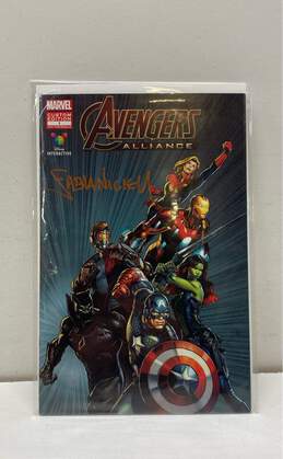 Marvel Avengers Alliance Comic Book Signed by Fabian Nicieza