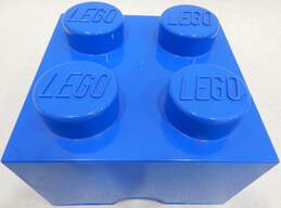 Lego Blue 4 Knob Storage Brick Container