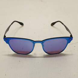 Ray-Ban Blue Mirrored Browline Sunglasses alternative image