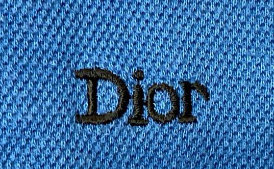 Christian Dior Blue Vintage Zip Up Sweater - Size Medium image number 5
