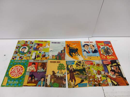12PC  Assorted Treasure Chest Comic Book Bundle image number 1