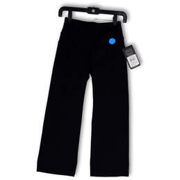 NWT Womens Black Stretch Pockets Pull-On Straight Leg Ankle Pants Size XS