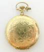 Antique Gold Filled E Bachmann Milwaukee 15 Jewels Etched Hunting Case Pocket Watch 70.9g image number 1