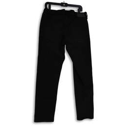 Mens Black Denim Dark Wash 5-Pocket Design Straight Leg Jeans Size 32/32 alternative image