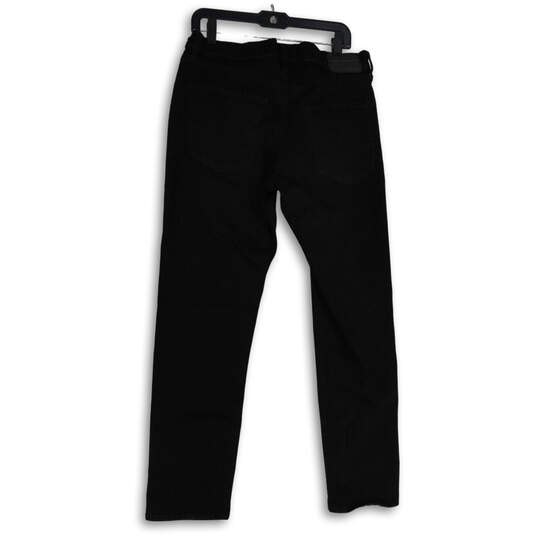 Mens Black Denim Dark Wash 5-Pocket Design Straight Leg Jeans Size 32/32 image number 2