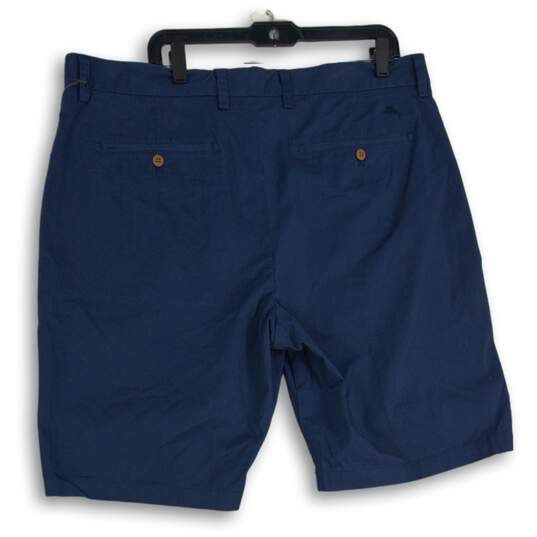 Tommy Bahama Mens Blue Flat Front Slash Pocket Chino Shorts Size 40 image number 2