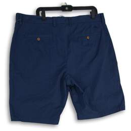 Tommy Bahama Mens Blue Flat Front Slash Pocket Chino Shorts Size 40 alternative image