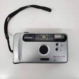 VTG Nikon Fun Touch 5 29mm AF Lens Flash Camera w Original Case & Manual / Untested