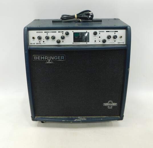Behringer Brand GX112 Blue Devil Model Electric Guitar Amplifier w/ Power Cable image number 1