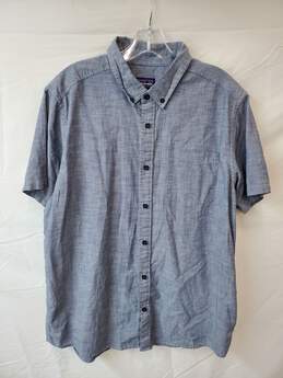 Patagonia Organic Cotton Short Sleeve Button Up Shirt Adult Size L