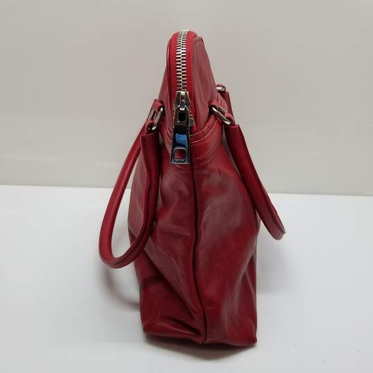 AUTHENTICATED MARC JACOBS RALEIGH LEATHER SATCHEL HANDBAG NWT image number 5