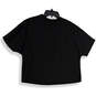 NWT Womens Black Crew Neck Short Sleeve Cropped Pullover T-Shirt Size Small image number 2